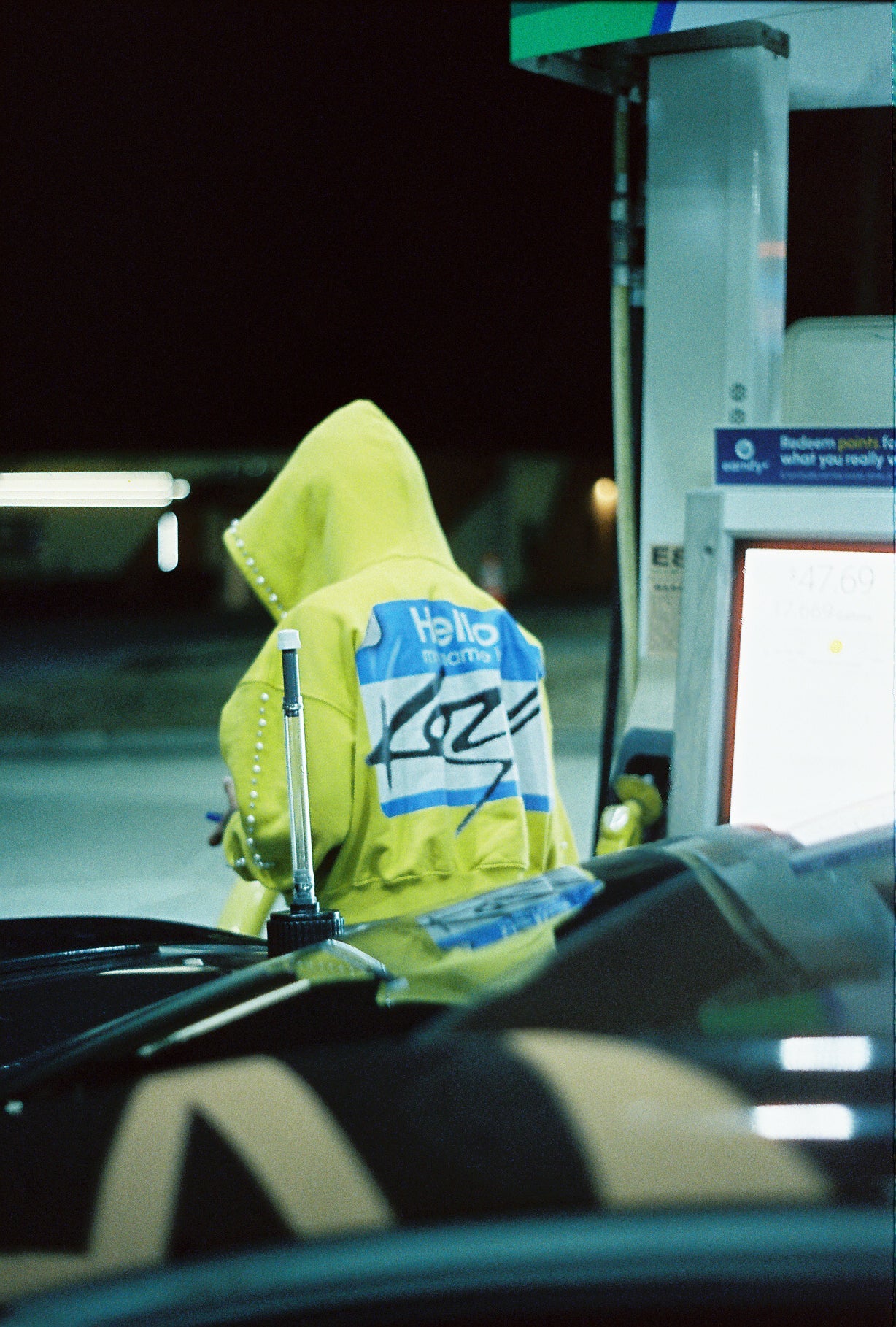 Yellow Hello My Name Is Kozy Zip-Up