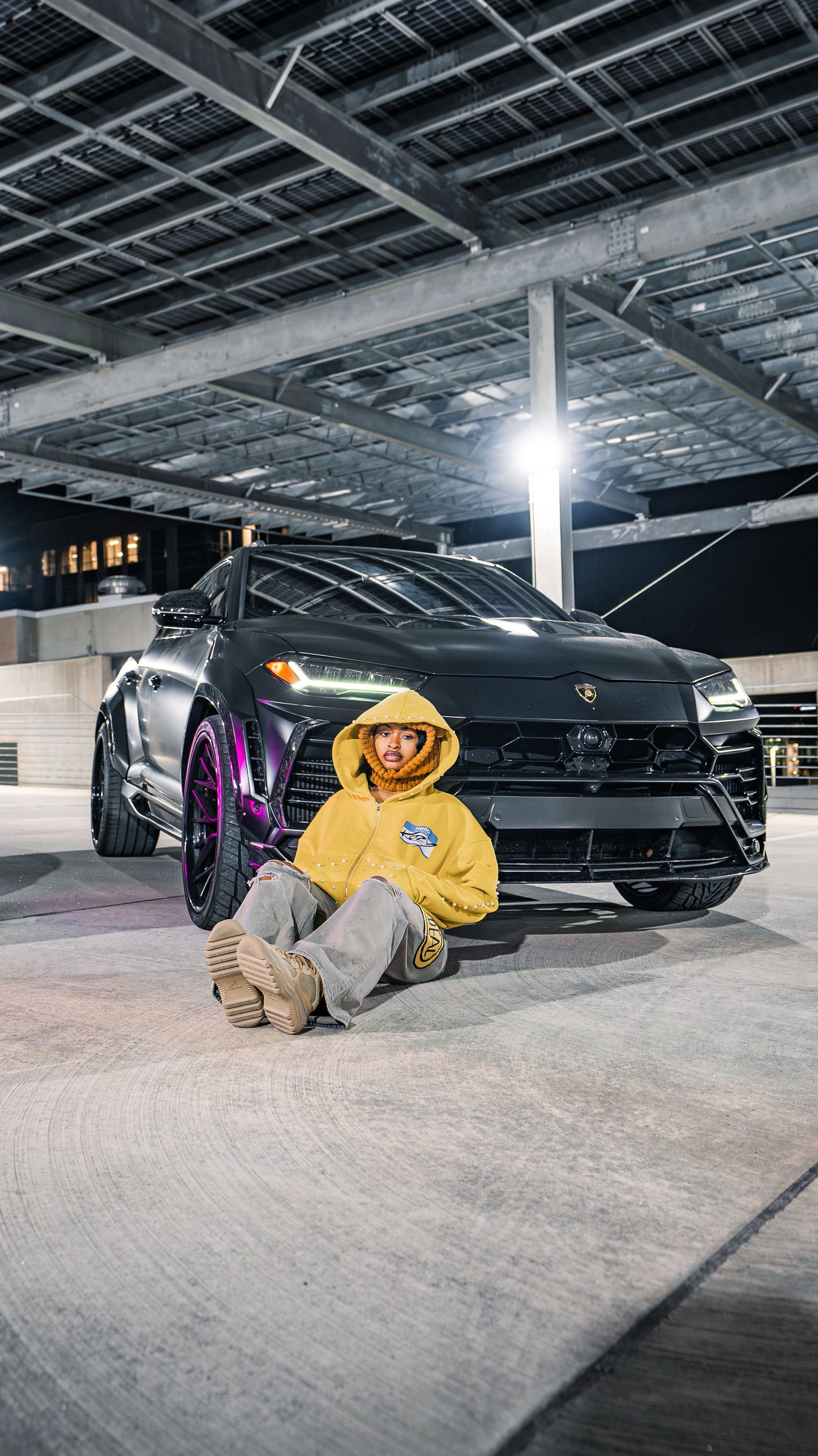 Yellow Hello My Name Is Kozy Zip-Up